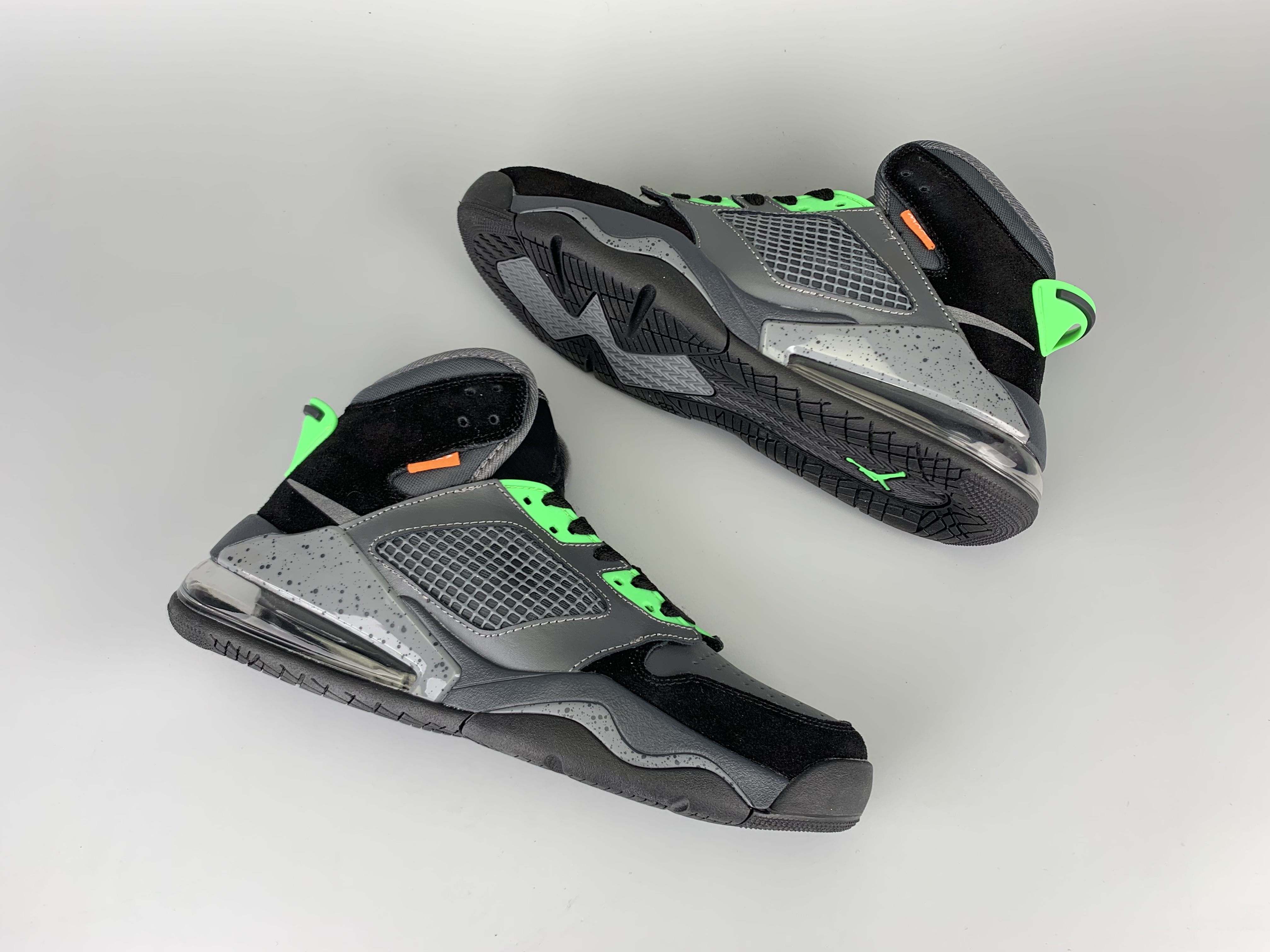 New Men Jordan Mars 270 Black Grey Green Shoes - Click Image to Close